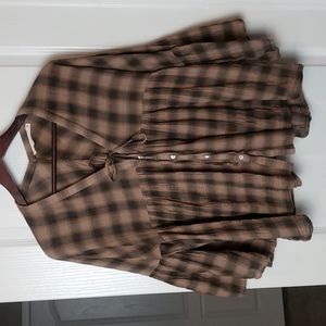 Boho Bell sleeve top L